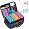 Diamond Painting Storage Containers 120 Slots Accessories and Tools Portable Diamond Painting Organizer Shockproof Diamond Art Storage Case Beads Storage Box(120 Slots)